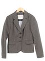 Opus Damen Blazer Gr. 38 Grau Hahnentritt Knopfleiste