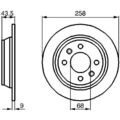 2x Bosch 0 986 478 374 Bremsscheibe für SAAB 900 AC4 AM4 Bremsscheiben