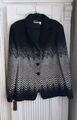 •°•.★ avantgarde ★.•°• Hochwertige Jacke Blazer Wollmischung Schwarz Weiß Gr. 46