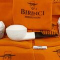 1A XL Block Meerschaum Pfeife Akryl Mundstück  9mm Filter Meerschaumpfeife pipe 