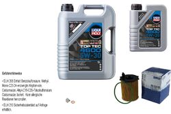 MAHLE Ölfilter LIQUI MOLY Top Tec 4600 5W-30 6 L für Citroën Nemo Kasten 1.4