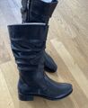 Gerry Weber Damen Stiefel NP 139€ Leder  schwarz 39 Calla Boots Stiefelette