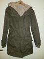 C&A Clockhouse Teddy-Jacke XS *Mantel*Parka*Übergangsjacke*army