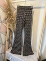 FB Sister Damen Schlaghose Leggings ~ Gr. XXS 32 ~ Retro Braun schwarz ~80s Stil