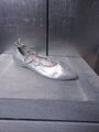 Neuwertige s.OLIVER Ballerinas Gr 38 Silber Glanz Grau Halbschuhe Pumps #S957