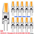 10x 4x 1x 1,5W 3W G4 LED COB Leuchte Lampe Stiftsockel Birne Dimmbar AC DC 12V