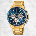 Festina Herrenuhr Timeless Chronograph Armbanduhr Edelstahl gold UF20634/2