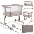 Baby-Reisebett AURORA 3-in-1: Beistellbett, Babywiege, freistehendes Babybett