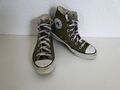 Converse All Star Chucks Sneaker Turnschuhe High Taylor Stoff Grün Gr. 3,5 / 36