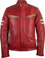 MDM Herren Biker Motorrad Jacke Lederjacke mit Protektoren Gr S Motorradjacke