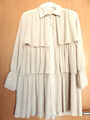 ausgefallene MADE IN ITALY Plissee Bluse Tunika Gr. M / 38-40 beige