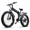 EBike 26 Zoll E Mountainbike 1000W Elektrofahrrad 48V 14AH Herren Fatbike 25km/h