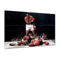 Leinwand Bild Wandbild Canvas Print Muhammad Ali Bokser Kampf Nr. H4666_PC