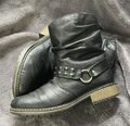 Rieker Damen Schuhe Boots Stiefeletten Warmfutter Winterstiefel Gr.39 Schwarz