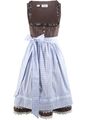 2-tlg Dirndl mit Schürze Gr. 34 bis 52 Trachten-Kleid Midi Oktoberfest-Kleid Neu