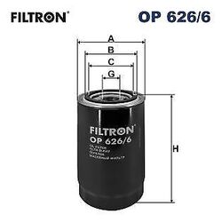 Ölfilter Filtron für Avia Berkhof BM Tractors BMC 1998-> Op626/6