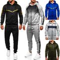 Trainingsanzug Jogginganzug Sweatshirt Sporthose Motiv Herren Mix BOLF Kapuze 