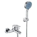 Badewannenarmatur Duschset Wasserhahn Wasserfall Badewanne mit 5 Funktion Brause