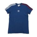 Adidas T-Shirt Gr. M Herren Sport Oberteil Blau Freizeit Casual Regular Shirt