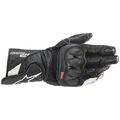 Alpinestars SP-2 V3 Motorrad Handschuhe Sommer Leder Touchscreen schwarz-weiß