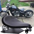 Motorrad Leder Solo Sitz Sattel mit Grundplatte für Harley Honda Bobber Custom