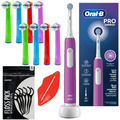 ORAL-B Junior Pro Elektrische Zahnbürste Violett + 8 Ersatzaufsätze