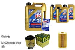 INSPEKTIONSKIT FILTER LIQUI MOLY ÖL 8L 5W-30 für Audi A5 Cabriolet 8F7 S5