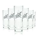 6x Schweppes Glas 0,2l Stange Pokal Gläser Set Limonade Softdrink Gastro Eiche