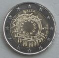 2 Euro Gedenkmünze Malta 2015 30 Jahre Europaflagge unz.