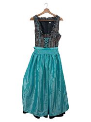 Dirndl Trachtenkleid Größe 40 Blau Schwarz Landhaus