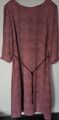 🌺 TOP ZERO Kleid Business Lachs Koralle Creme  Gr. 36 S 38 Hell Rot 3/4 Arm