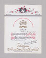 x5038 Ch. MOUTON ROTHSCHILD 1952 Weinetikett label étiquette – LÉONOR FINI