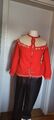 Damen Strickjacke GR. 38/40* rot/ creme* HANDARBEIT *Taillenbetont* edle Knöpfe 