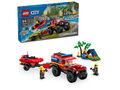 LEGO 60412 City Feuerwehrgeländewagen mit Rettungsboot, 3 Minifiguren