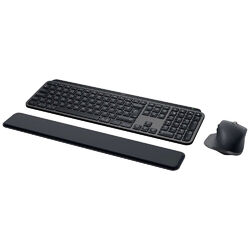 Logitech MX Keys S Combo Bluetooth® Tastatur, Maus-Set Beleuchtet, Ergonomisc...