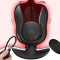 Aufblasbarer Analplug mit 10 Vibrationsmodi Vibrator Anal Dildo Riesige