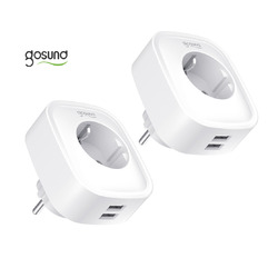 (2x) Gosund SP112 Smart WLAN USB Steckdose Netzteil App Stromverbrauch messen