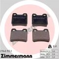 1x ORIGINAL® Zimmermann Bremsbelagsatz, Scheibenbremse Hinten für Opel Astra F