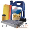 INSPEKTIONSPAKET FILTERSATZ SET B+5L EUROLUB 5W-30 FÜR OPEL CORSA C 1.2 1.4