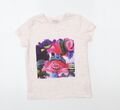 Trolls Mädchen rosa Baumwolle Basic T-Shirt Größe 9-10 Jahre Rundhalsausschnitt Pullover - Fle