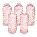 5er Set Kleine Vase Glas Deko Hochzeit - Vase Klein -Vase Modern - Deko Frühling