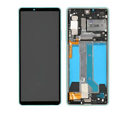 Original Sony Xperia 10 IV OLED Display Touchscreen Bildschirm Rahmen Minz Grün