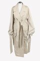 Elleme Damen Jacke Gr. 36 (FR 38) Beige Baumwolle Jacke Mantel  Mantel