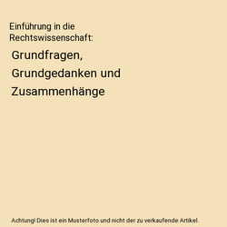 Einführung in die Rechtswissenschaft: Grundfragen, Grundgedanken und Zusammenh?