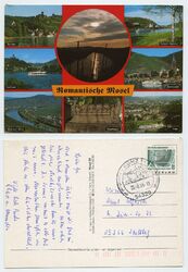 109926 - Romantische Mosel - Ansichtskarte, Sonderstempel Konz 22.8.1995