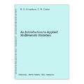 An Introduction to Applied Multivariate Statistics. Srivastava, M. S. and E. M. 