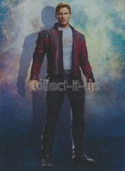 Panini-Marvel-Guardians of the Galaxy Vol.2-Nr. 1-Star-Lord-Weltraummetall-Karte