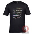 Raf WW2 Flugzeuge T-Shirt Spitfire Lancaster Typhoon Hurricane Mücke