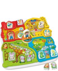 Clementoni Baby Tier Farm, Licht und Ton, interaktives Bildungsspielzeug, 18 m +