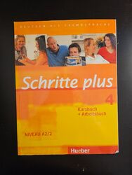 Schritte plus 4. Niveau A2/2  Kursbuch + Arbeitsbuch